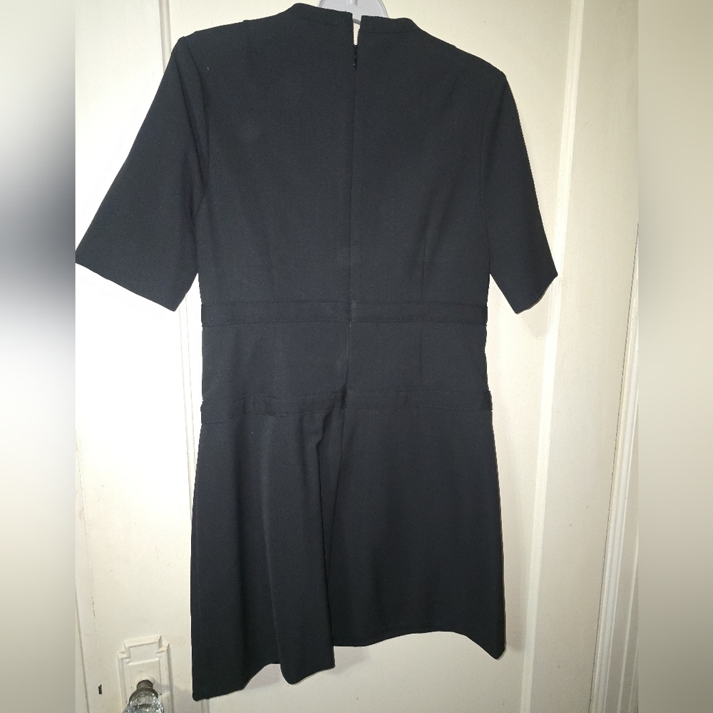 Rebecca Taylor Short-Sleeve Bow Dress Size 4 - Picture 15 of 16